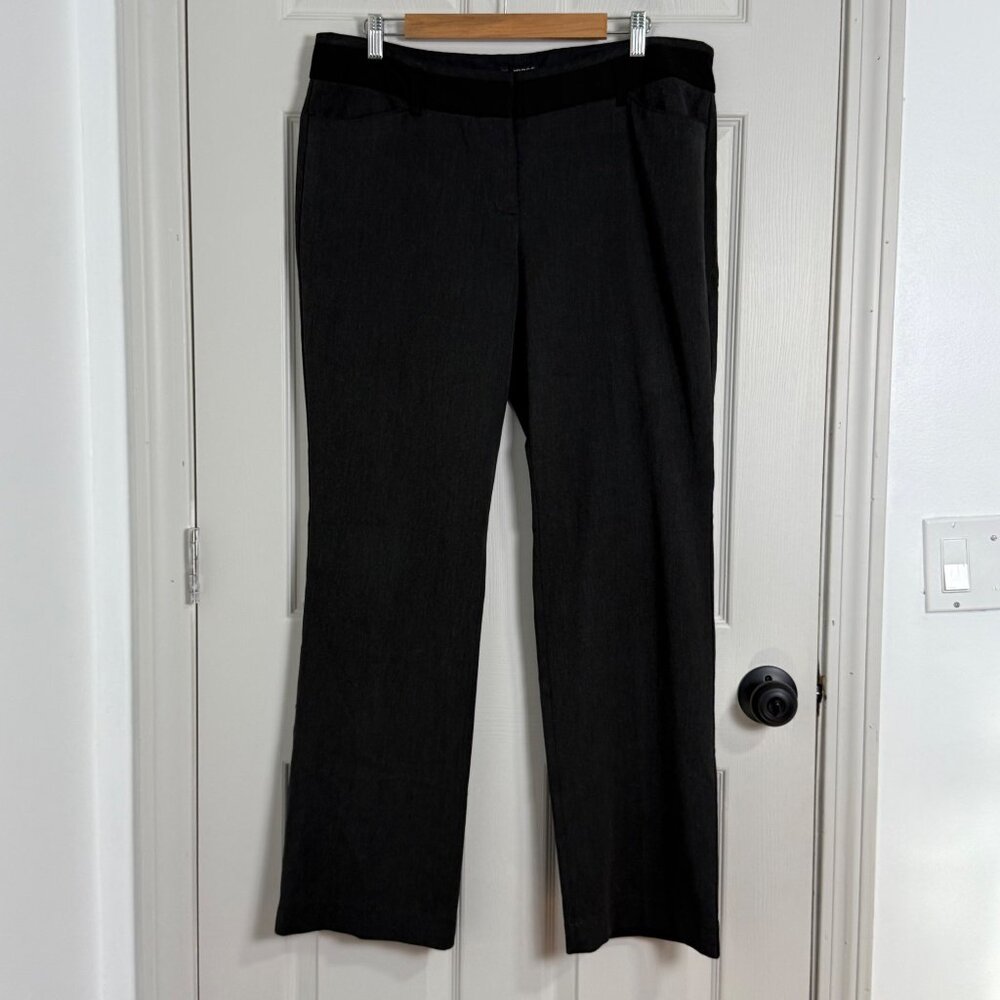 Express Editor Pants Womens 14 Long Gray Career Office‎ Business Casual Preppy